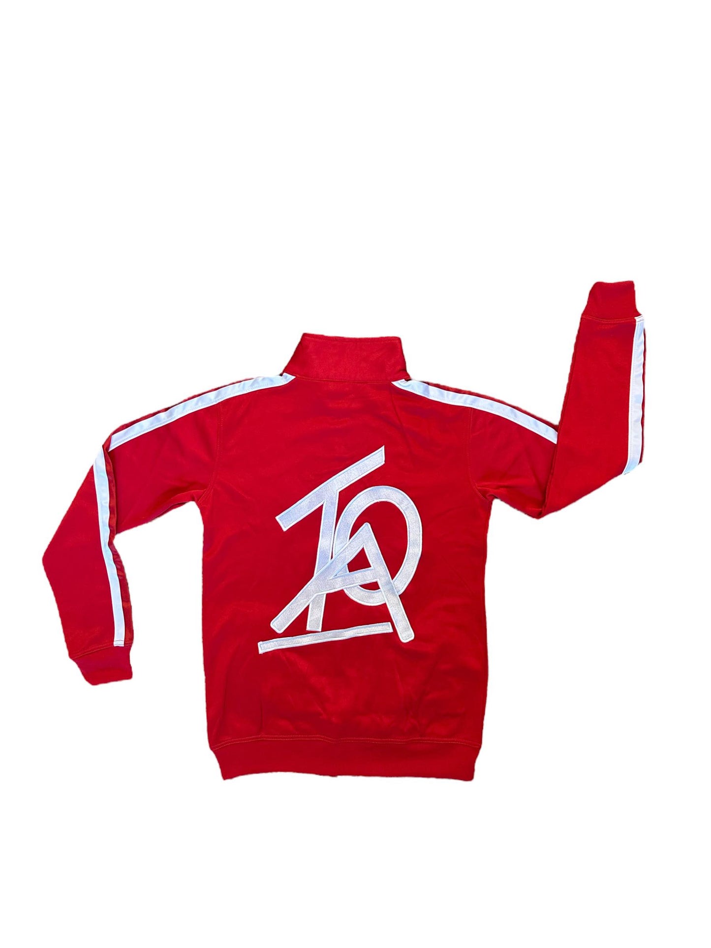 Red and White Track Jacket