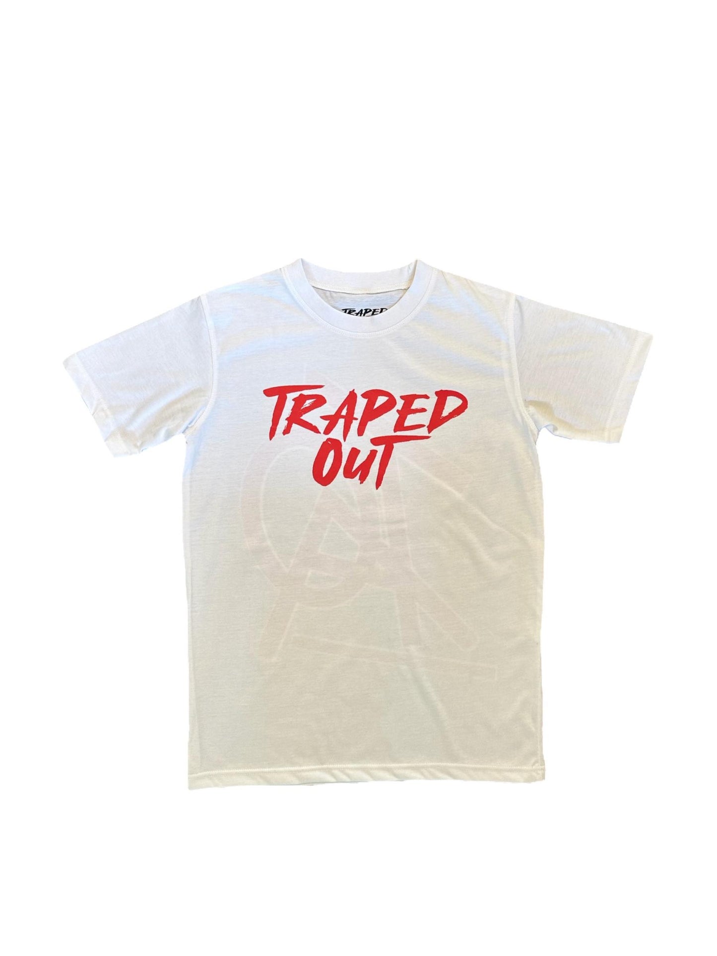 Red & White Trapped Out Tee