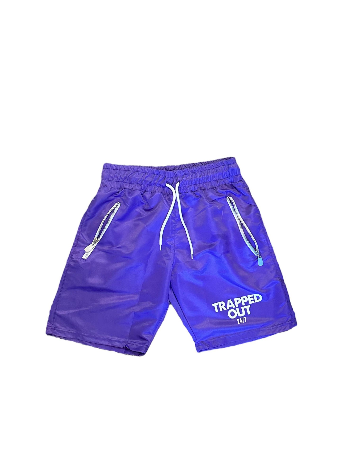 Purple & White 24/7 shorts