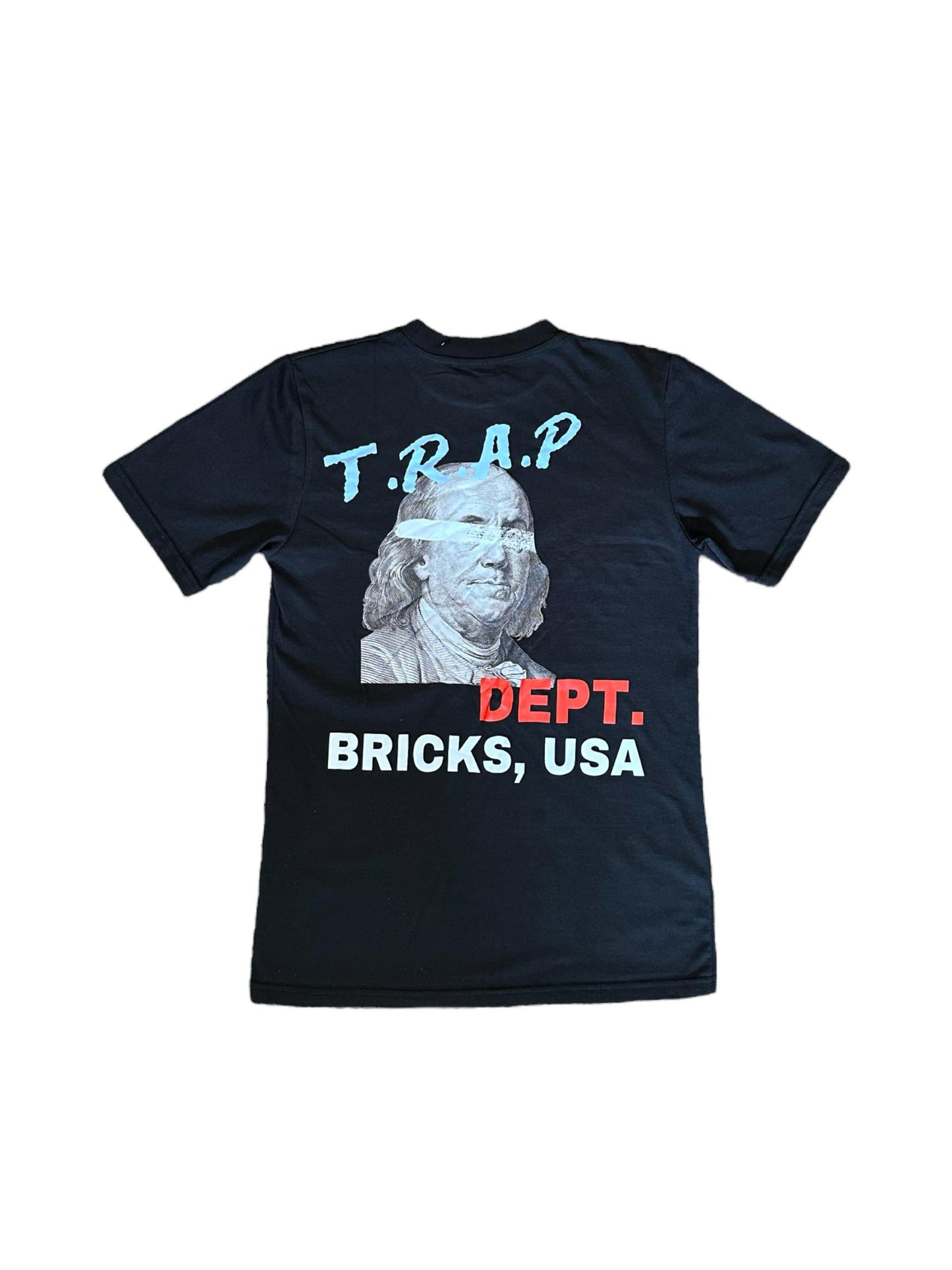Sky Blue & Black Trap Dept Tee