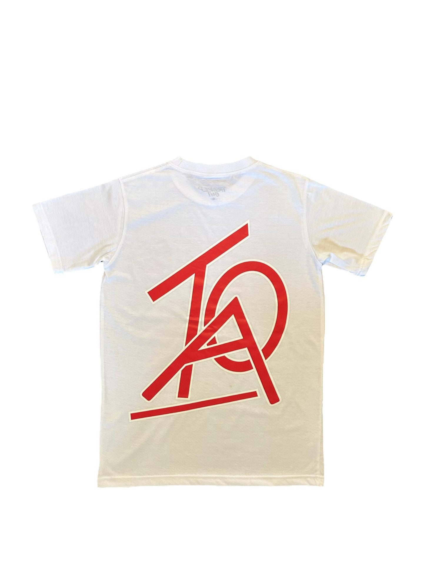 Red & White Trapped Out Tee
