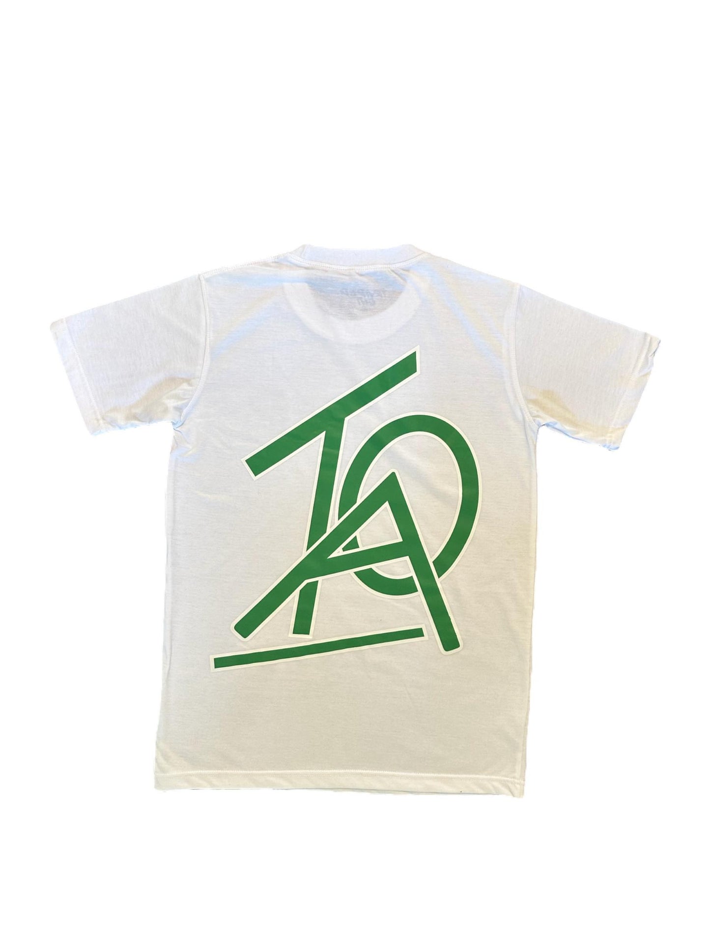 Green and White Tee