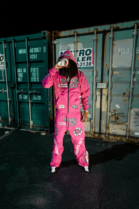 Windbreaker Pants - pink