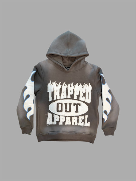 Trap Hoodie 2.0 - Gray/SkyBlue