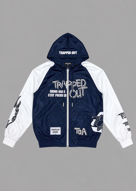 Windbreaker Jackets - Royal Blue/White