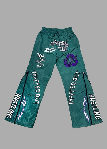 Windbreaker Pants - Full Green
