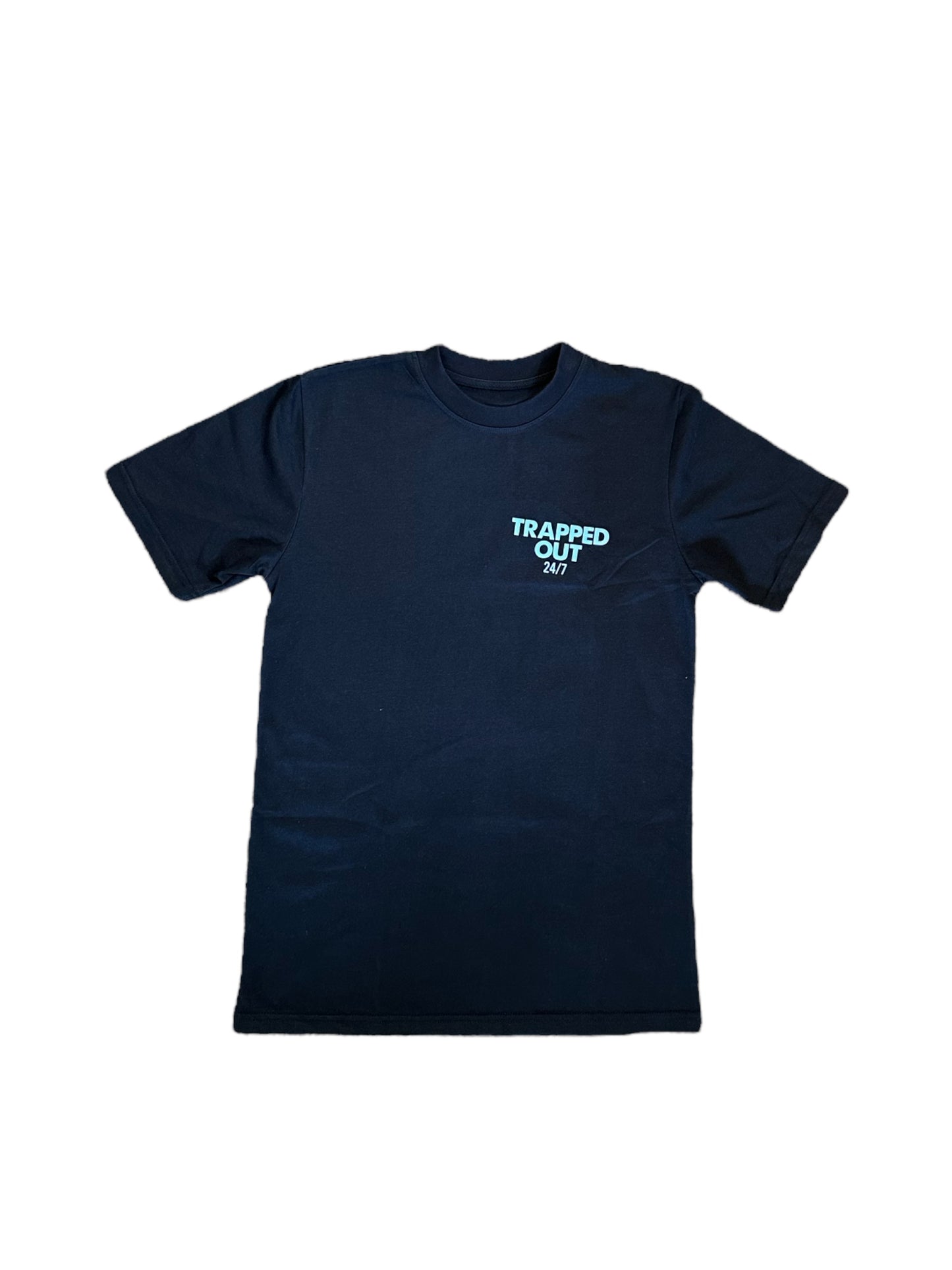 Sky Blue & Black Trap Dept Tee