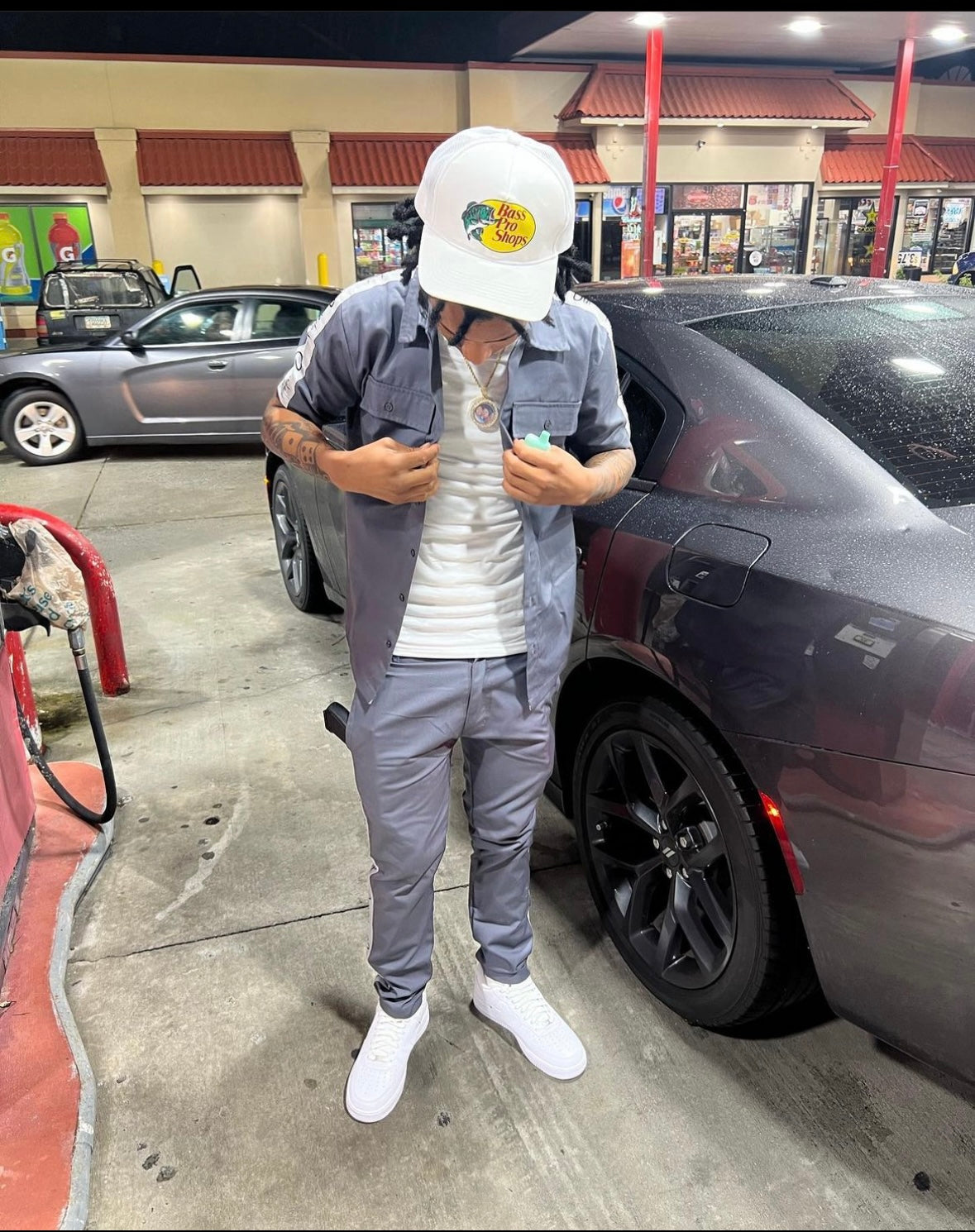 Grey Trapped Out Dickie Shirt