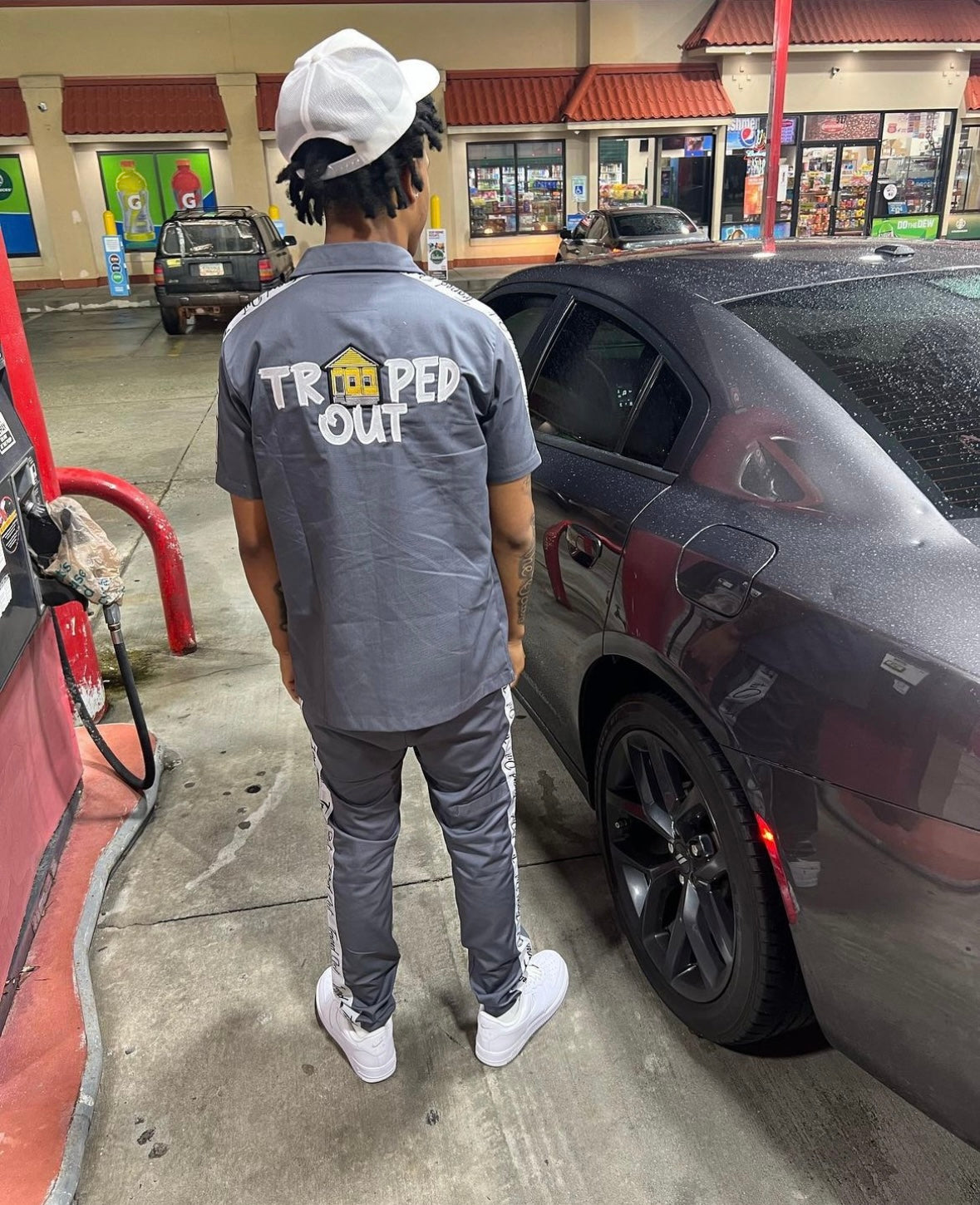 Grey Trapped Out Dickie Shirt