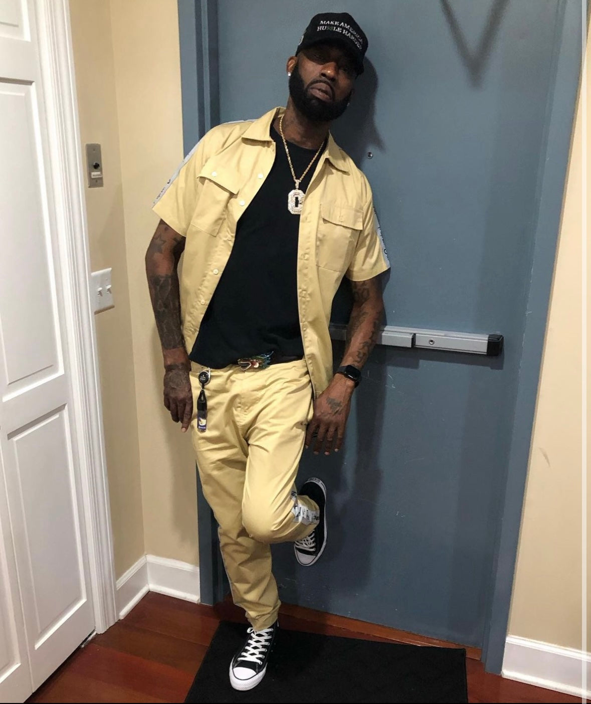 Khaki Trapped Out Dickie Shirt