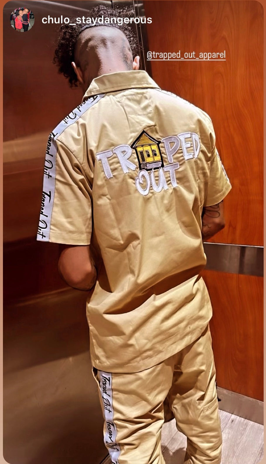 Khaki Trapped Out Dickie Pants