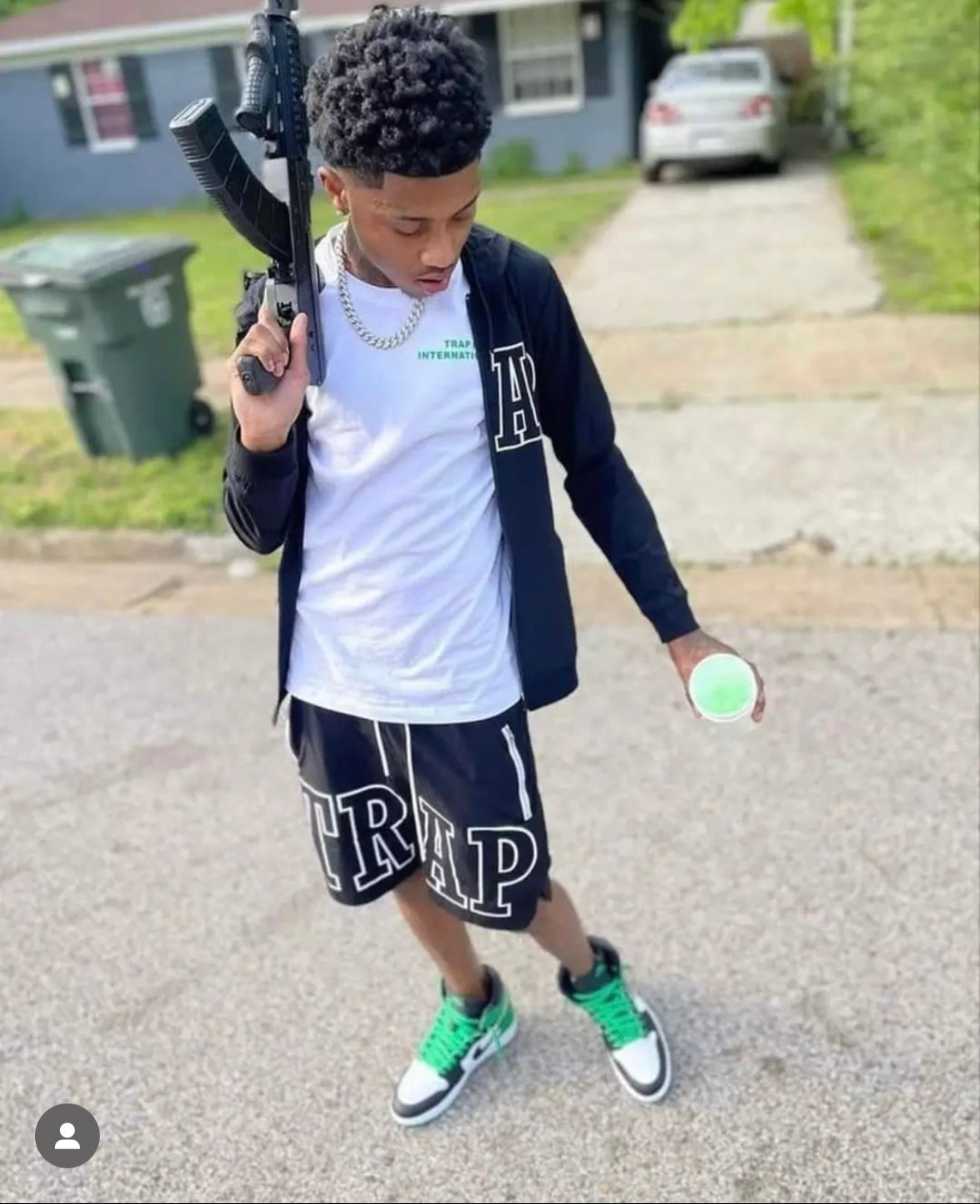 Black Trap Shorts
