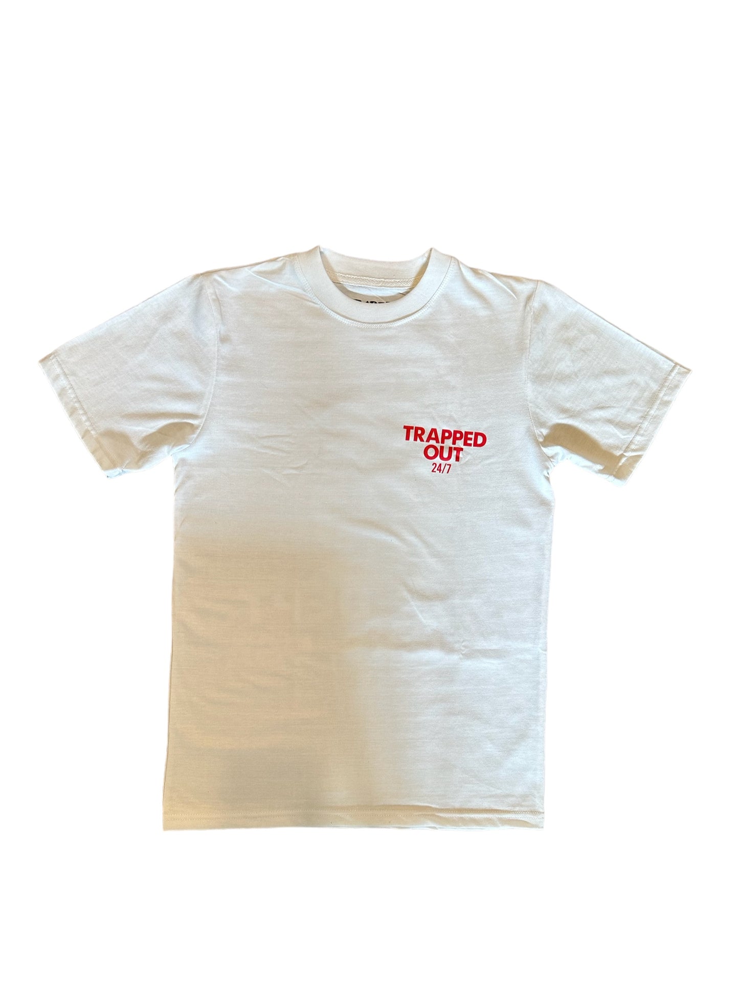 White & Red Trap Dept Tee