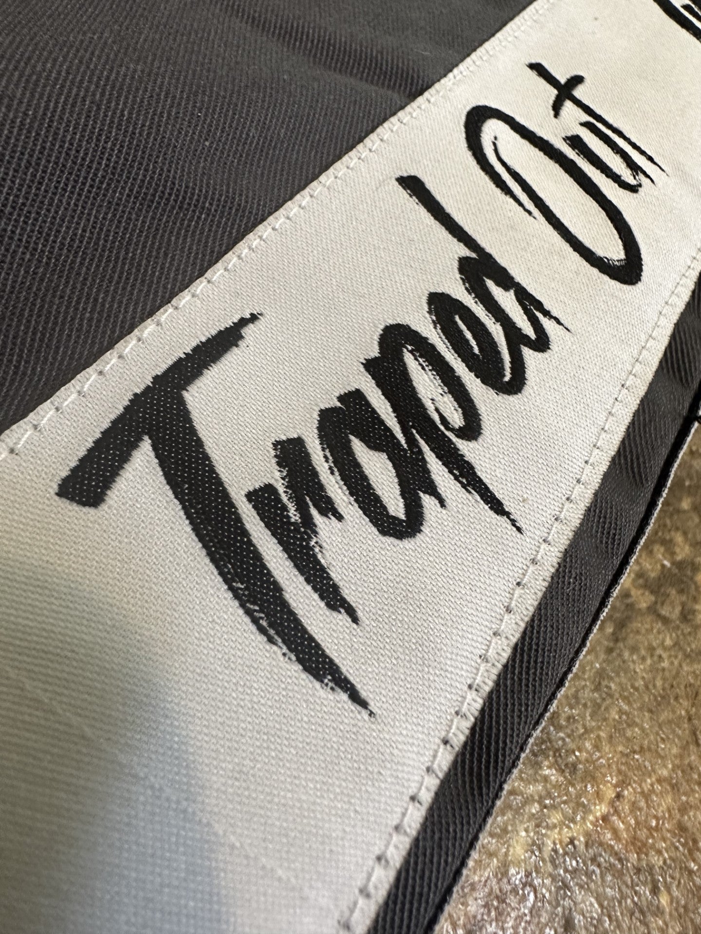 Grey Trapped Out Dickie Pants