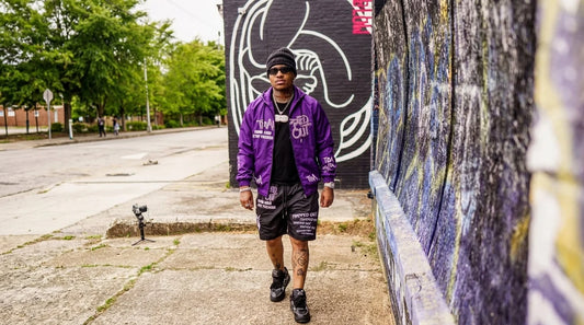 How to Style a Purple Windbreaker: Streetwear Outfits From Teal to Black