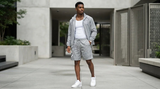 windbreaker shorts set