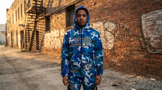 how to style a camo windbreaker