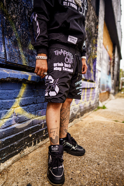 Windbreaker Shorts - Black