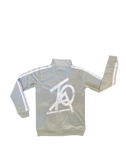 Grey and White Track Jacket