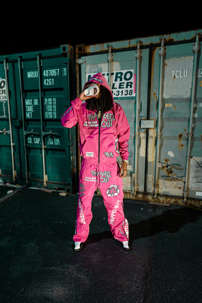 Windbreaker Pants - pink 