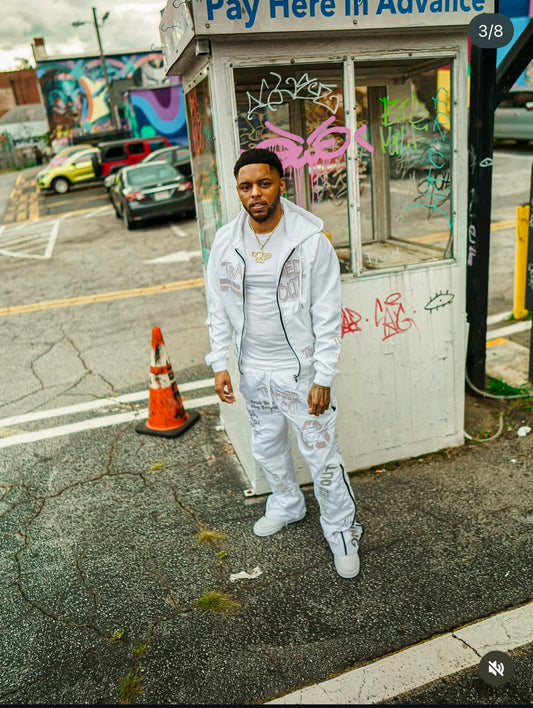 Windbreaker Pants - White