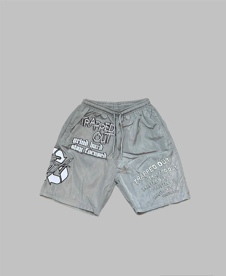 Windbreaker Shorts - Grey