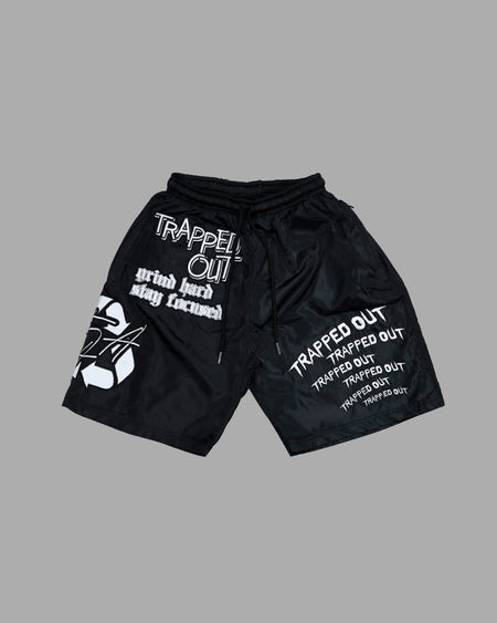 Windbreaker Shorts - Black