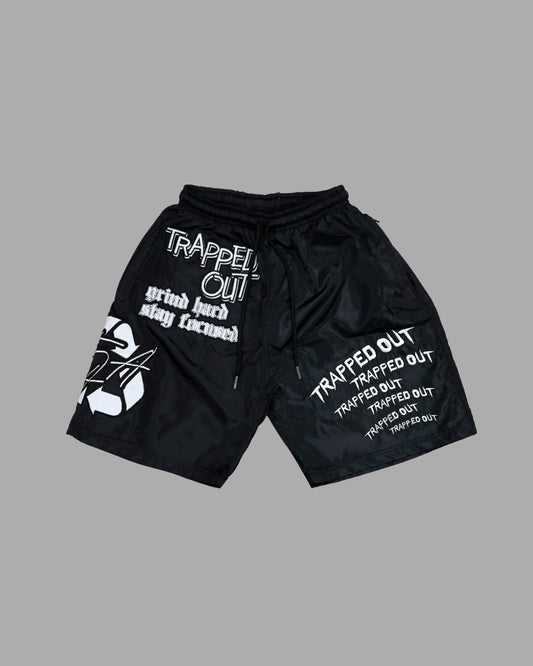 Windbreaker Shorts - Black