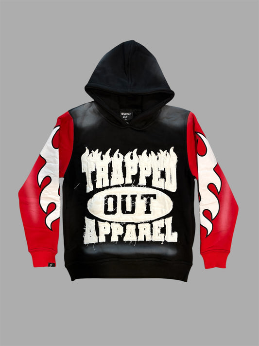 Trap Hoodie 2.0 - Black/Red