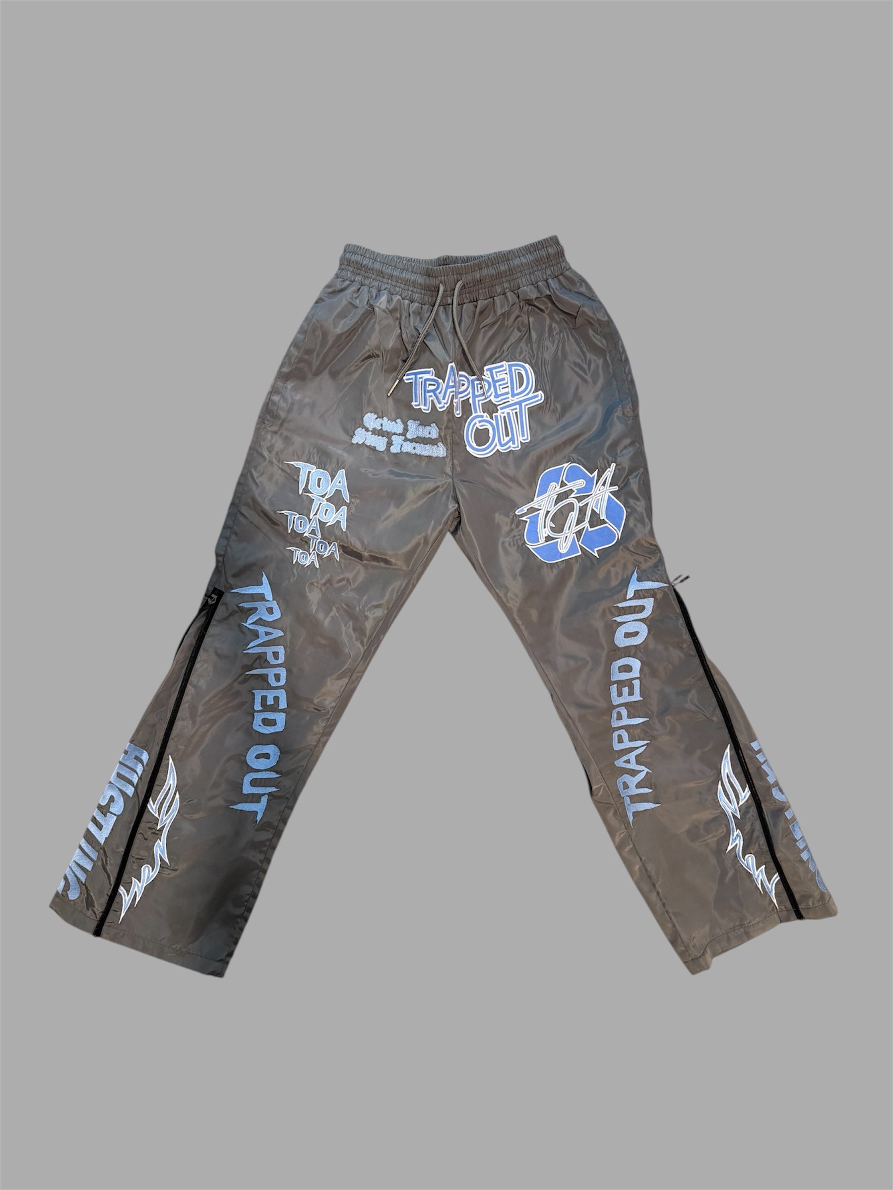 Windbreaker Pants Gray/SkyBlue