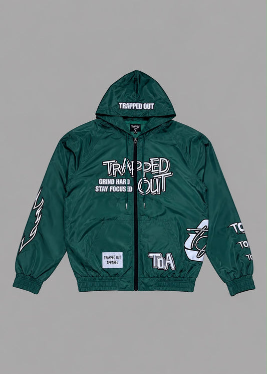 Windbreaker Jackets - Full Green