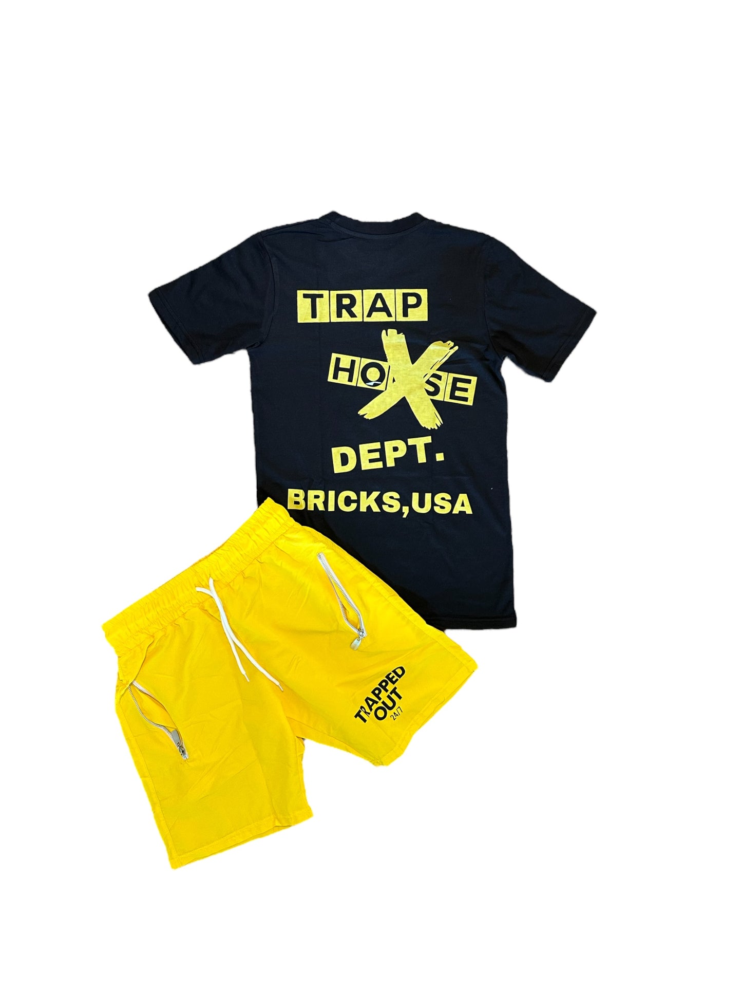 Yellow & Black 24/7 shorts