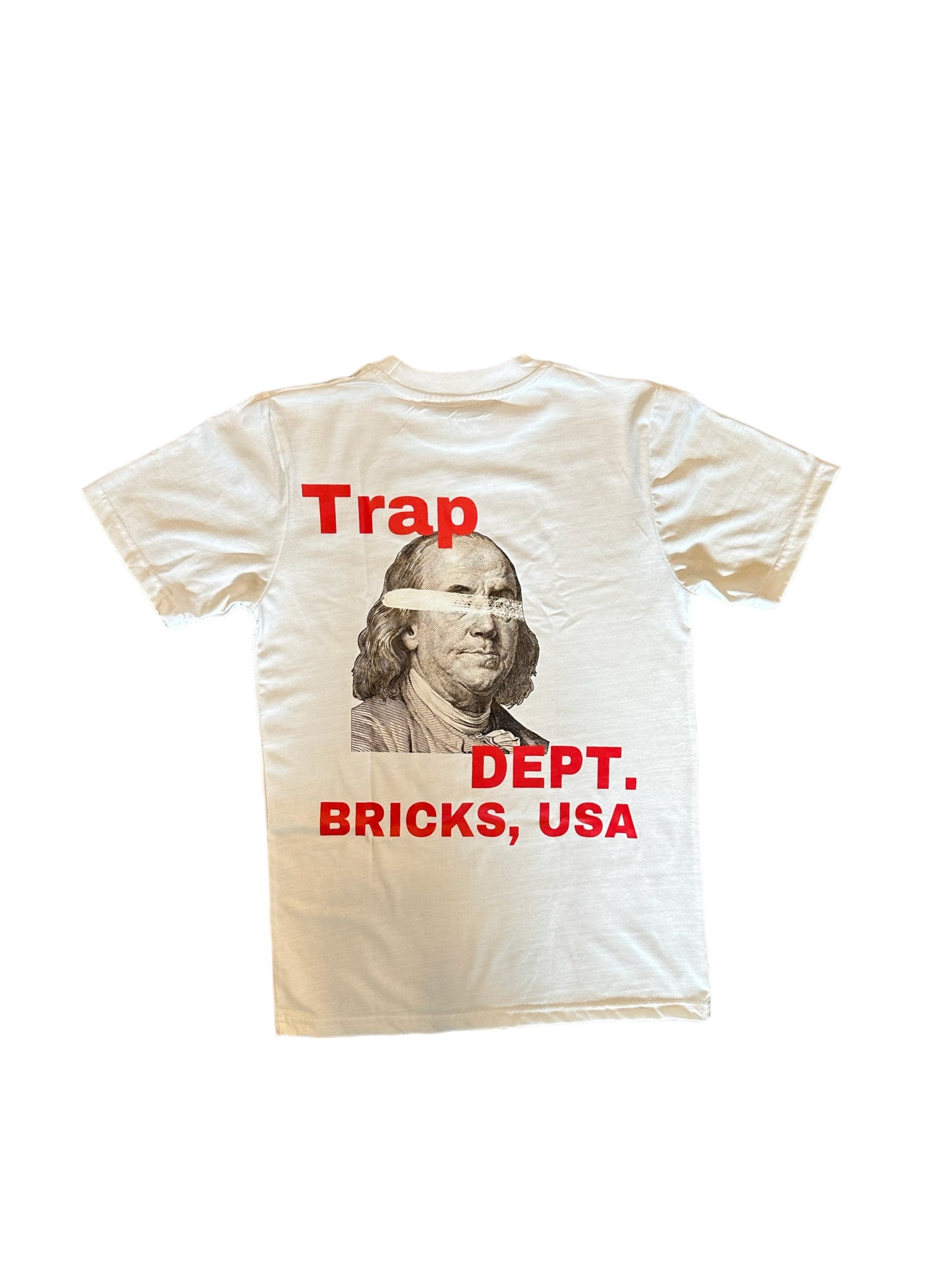 White & Red Trap Dept Tee
