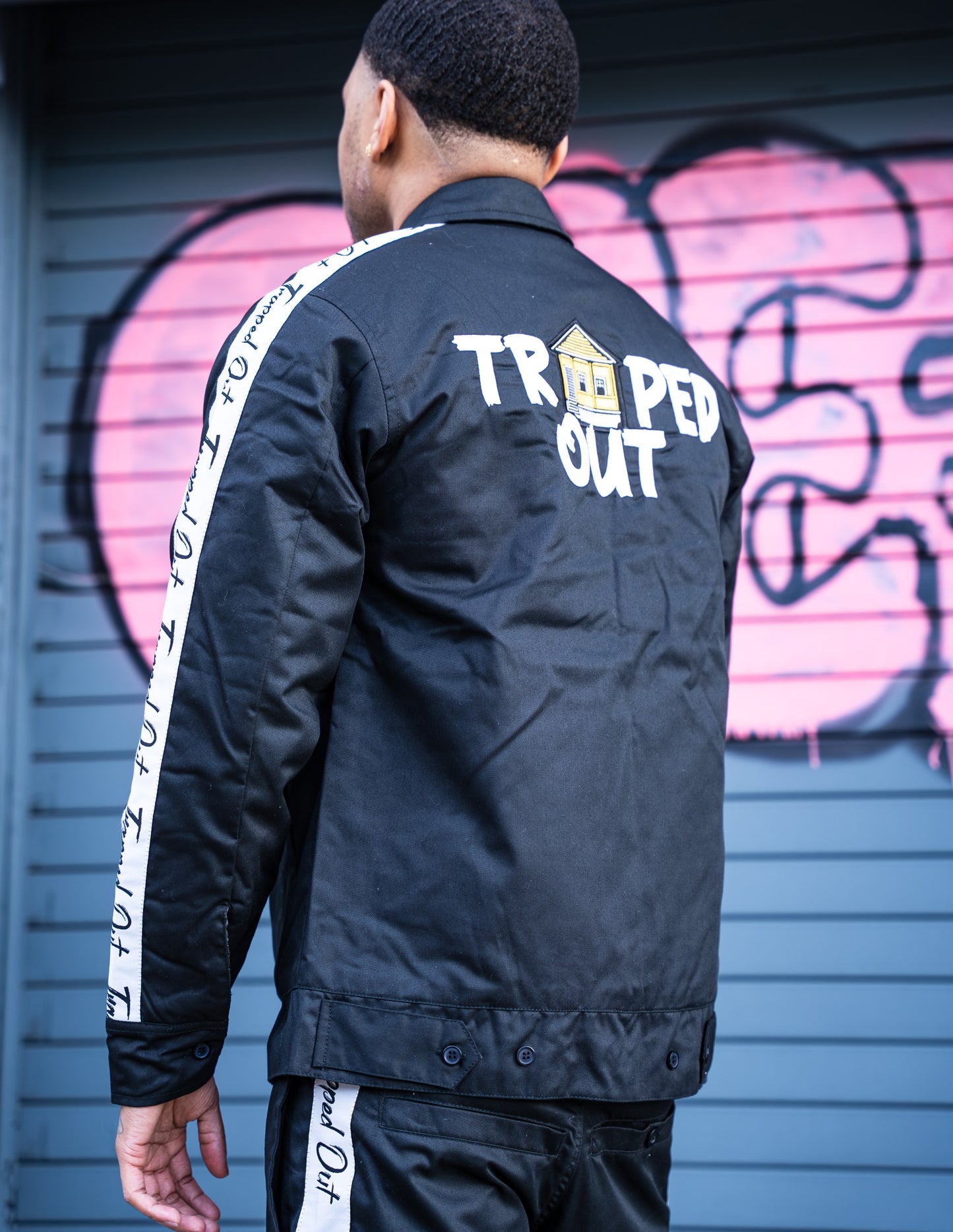 Black Trapped Out Dickie (JACKET)