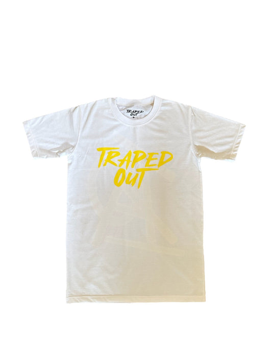 Yellow & White Trapped Out Tee