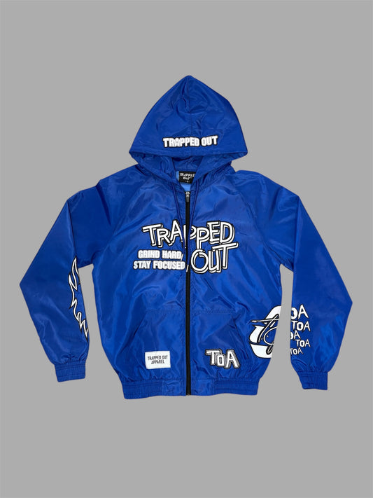 Windbreaker Jackets - Royal Blue Trap out Apparel