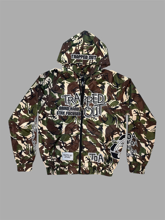 Windbreaker Jackets - Camouflage color