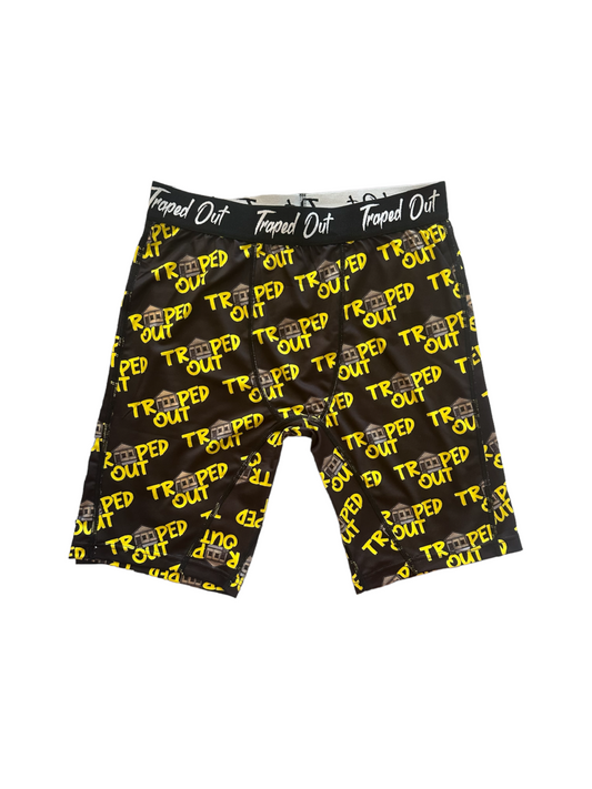Black & Yellow Original Trapped Out Logo Briefs