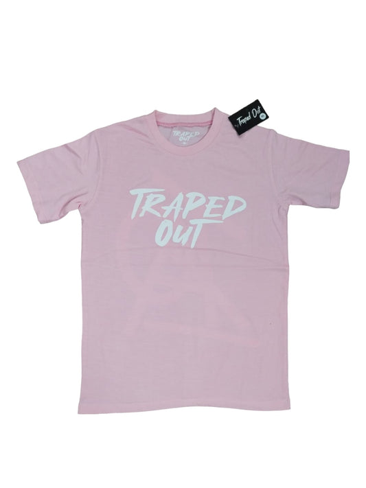 Pink & White Traped Out Tee